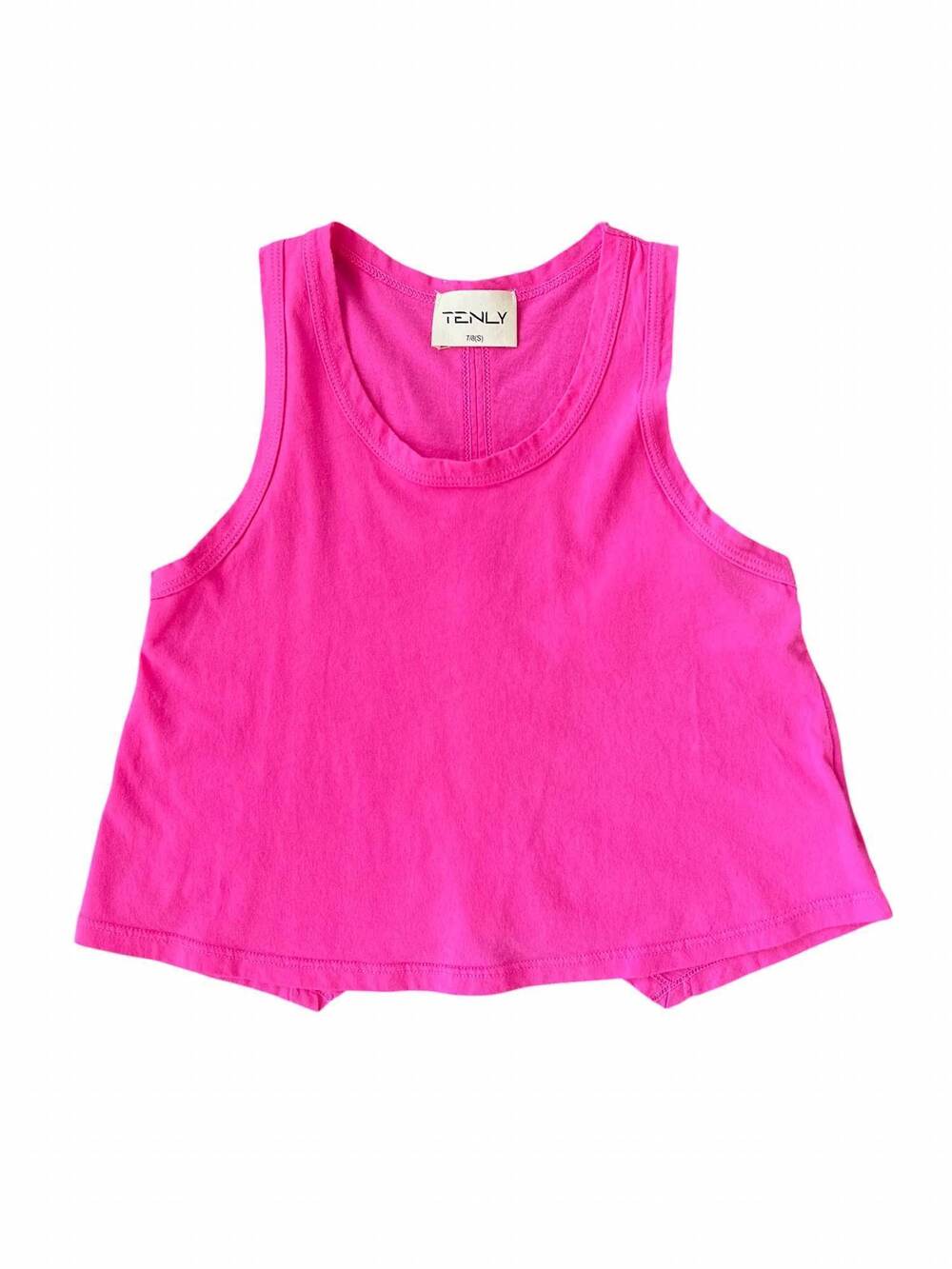 NEW TENLY girls flared swing tank top in hot pink